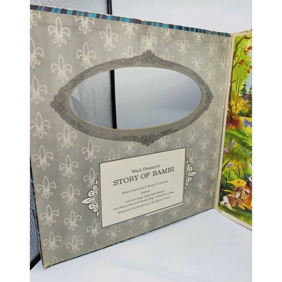 Vintage Walt Disney's The Story of Bambi Magic Mirror LP Record Album 1960 1960s - Picture 5 of 16